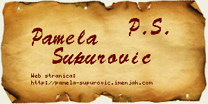 Pamela Supurović vizit kartica